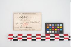 Etikett zu Bronzebrillenfibel (NHMW-PRAE-026314)